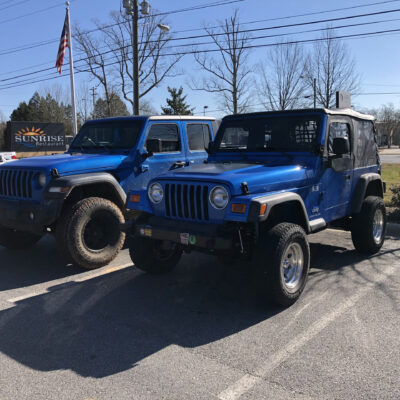 Blue Jeeps