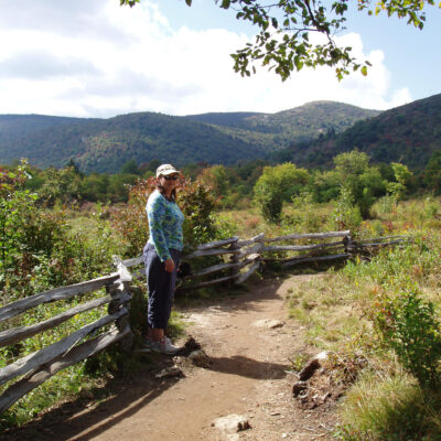 Hiking at Shining Rock